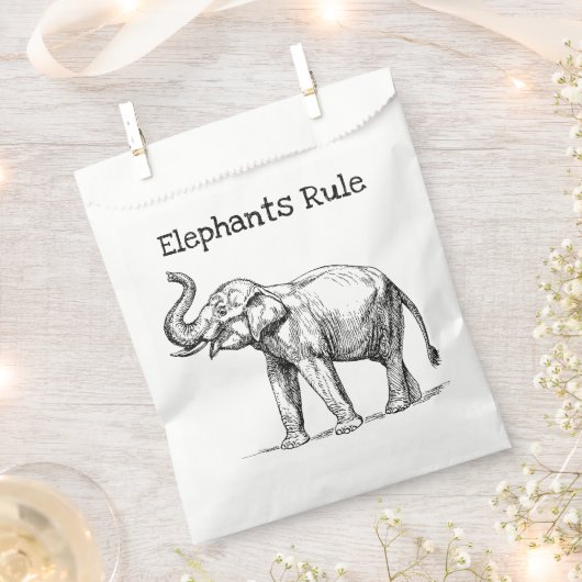 Elephants-regel Bedankzakje (Geknipt)