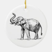 Elephants-regel Keramisch Ornament (Achterkant)