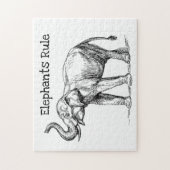 Elephants-regel Legpuzzel (Verticaal)