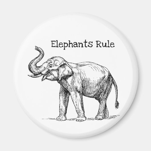 Elephants-regel Magneet (Voorkant)