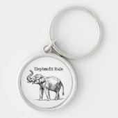 Elephants-regel Sleutelhanger (Voorkant)