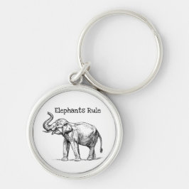 Elephants-regel Sleutelhanger