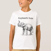 Elephants-regel T-shirt (Voorkant)