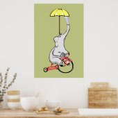 Elephants Ride Interstellar Trikes Poster (Keuken)