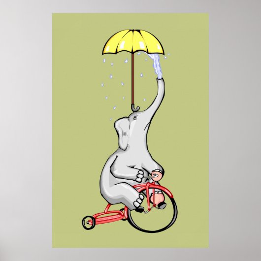 Elephants Ride Interstellar Trikes Poster (Voorkant)