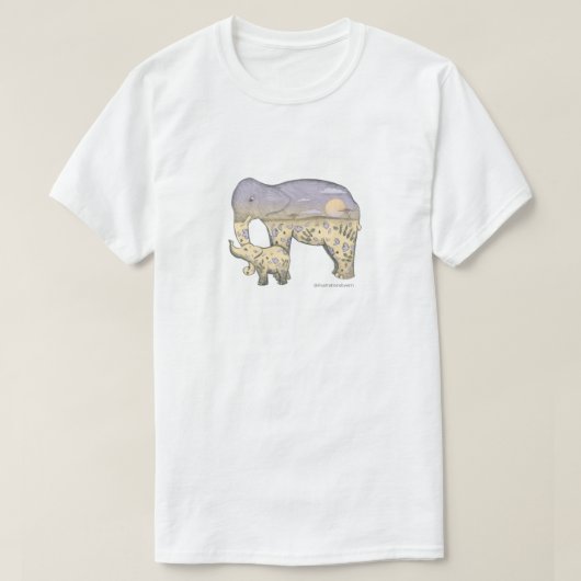 Elephants Rising (Kunst door Erin) T-shirt (Design voorkant)
