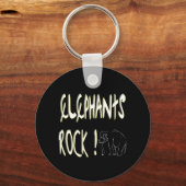 Elephants Rock! Button Sleutelhanger (Voorkant)