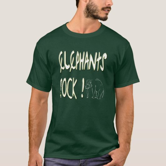 Elephants Rock! T-shirt (Voorkant)