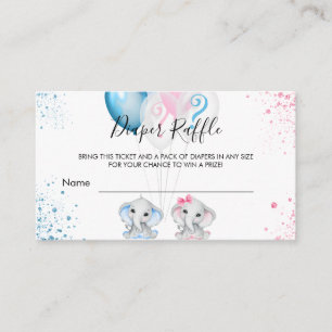 Elephants sekse onthult treinkaartje informatiekaartje