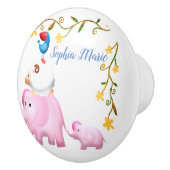 Elephants, Sheep & Bird Animal Tower Keramische Knop (Rechts)