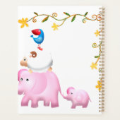 Elephants, Sheep & Bird Animal Tower Planner (Achterkant)