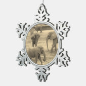 Elephants Snowflake Ornament (Rechts)