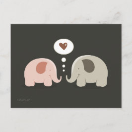 Elephants Soul Mates Briefkaart