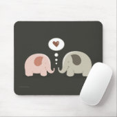 Elephants Soul Mates mousepad Muismat (Met muis)