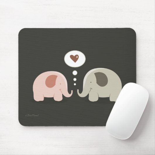 Elephants Soul Mates mousepad Muismat (Met muis)