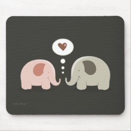 Elephants Soul Mates mousepad Muismat