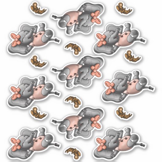 Elephants Sticker (Voorkant)