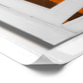 Elephants Sunset Uitzicht Trompe l'oeil Fake Windo Poster (Hoek)