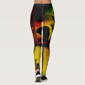 Elephants Sunset Women's Leggings (Achterkant)