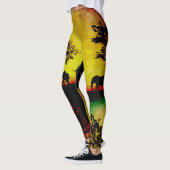 Elephants Sunset Women's Leggings (Links)