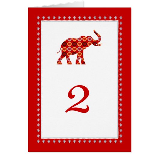  Elephants-tabelkaart (Voorkant)