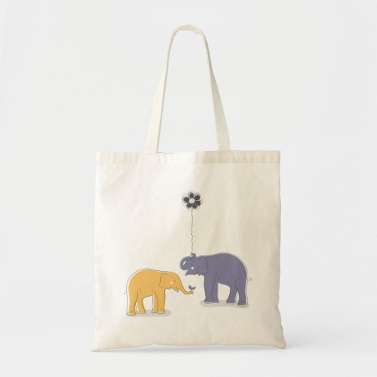 Elephants-Tas Tote Bag (Voorkant)