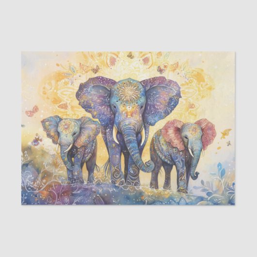 Elephants Tissue Paper Tissuepapier (Voorkant)