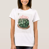 Elephant's Tooth Cactus Flower-illustratie T-shirt (Voorkant)