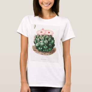 Elephant's Tooth Cactus Flower-illustratie T-shirt