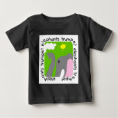 Elephants Trumpet Baby Raglan T-shirt (Voorkant)