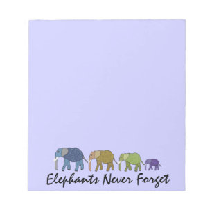 Elephants vergeet nooit notebooks notitieblok
