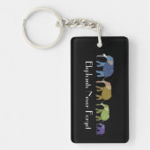 Elephants Vergeet nooit Sleutelhanger (Voorkant)