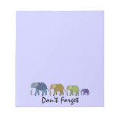 Elephants Vergeet Notitieblokken niet (Voorkant)