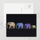 Elephants vergeten nooit Briefkaart (Voorkant / Achterkant)