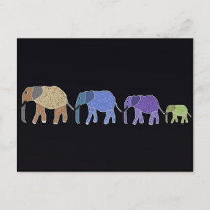 Elephants vergeten nooit Briefkaart