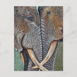 Elephants vergeten nooit briefkaart