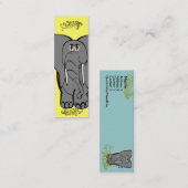 Elephants vergeten nooit mini visitekaartje (Voorkant / Achterkant)