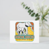 Elephants voor dierenredding briefkaart (Staand voorkant)