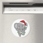 Elephants voor kerstwinterdieren magneet (Insitu (Vaatwasser))