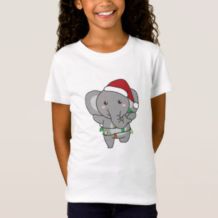 Elephants voor kerstwinterdieren t-shirt