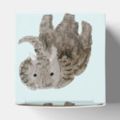 Elephants voor Wilde Kunst Aangepaste kleur Bedankdoosjes (Bovenkant)