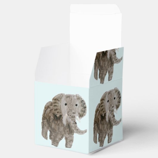 Elephants voor Wilde Kunst Aangepaste kleur Bedankdoosjes (Geopend)