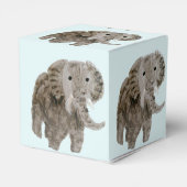 Elephants voor Wilde Kunst Aangepaste kleur Bedankdoosjes (Achterkant)
