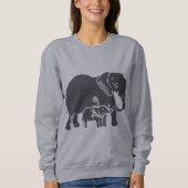 Elephants Women's Sweatshirt (Voorkant)