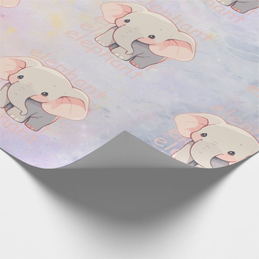 #Elephant's Wrapping Paper Cadeaupapier (Hoek)