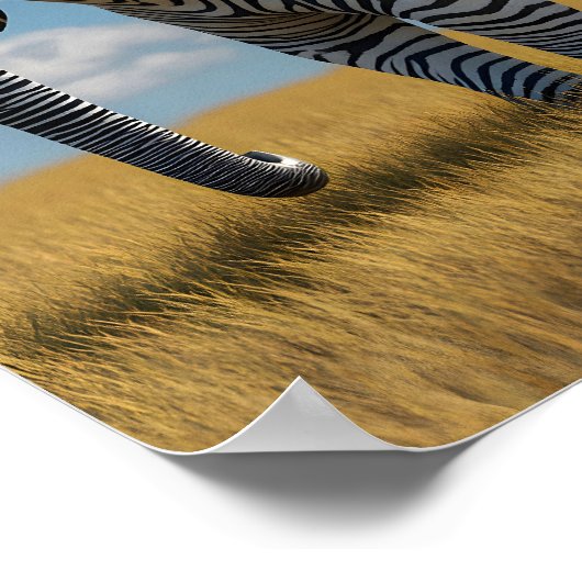 Elephant's Zebra Vermomming Poster (Hoek)