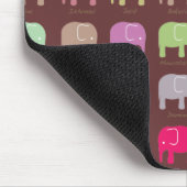 Elephants zijn je beste vrienden Muismat - bruin (Hoek)