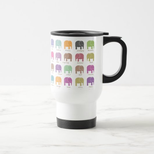 Elephants zijn je beste vrienden Travel MUG Reisbeker (Rechts)