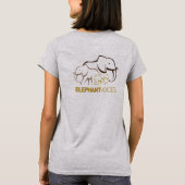ElephantVoices Logo Back T-shirt (grijs) (Achterkant)