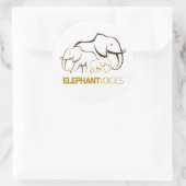 ElephantVoices Logo Sticker (Tas)